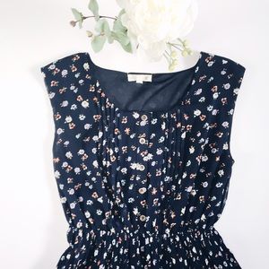 Mine | Floral Pleated Spring Dress