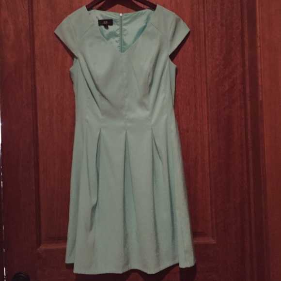 Turquoise mid dress