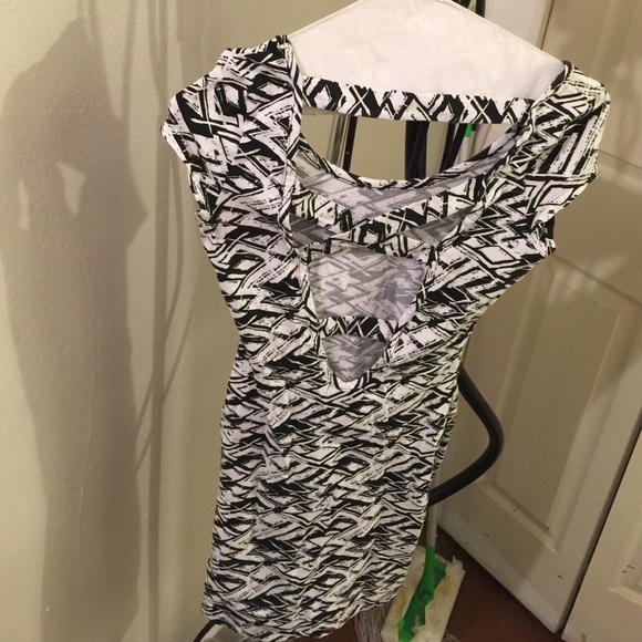 Black and white dress