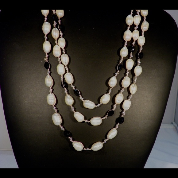 64 in Fresh Water Perls necklace