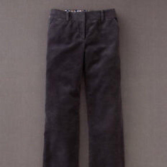 Boden Charcoal corduroy trousers