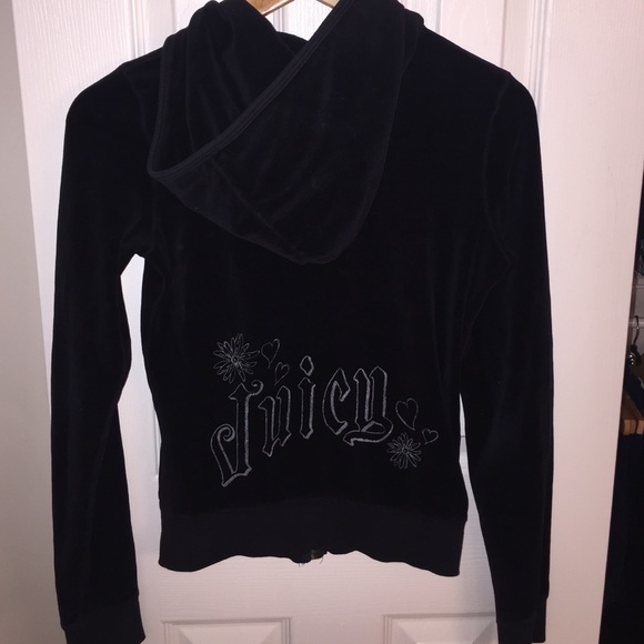 Juicy Couture Black Zip Up Hoodie - Picture 1 of 4