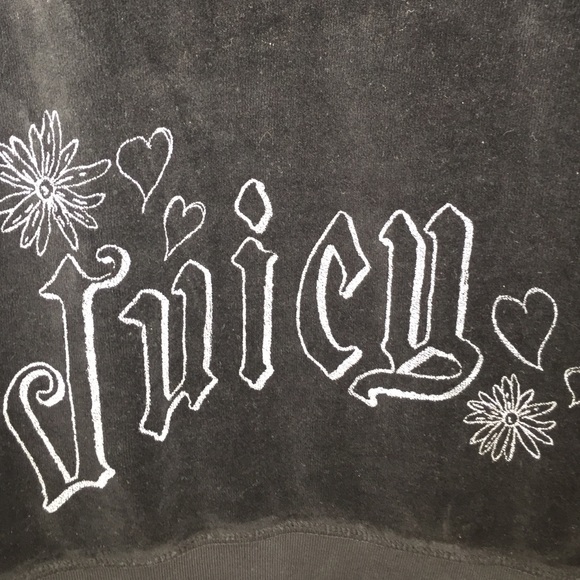 Juicy Couture Black Zip Up Hoodie - Picture 2 of 4