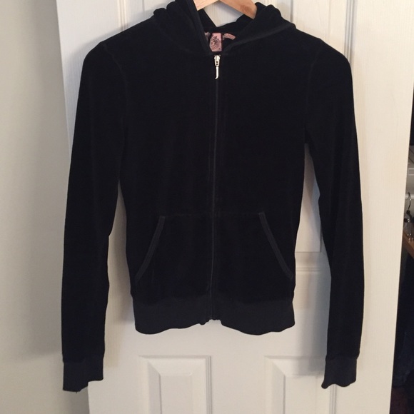 Juicy Couture Black Zip Up Hoodie - Picture 3 of 4