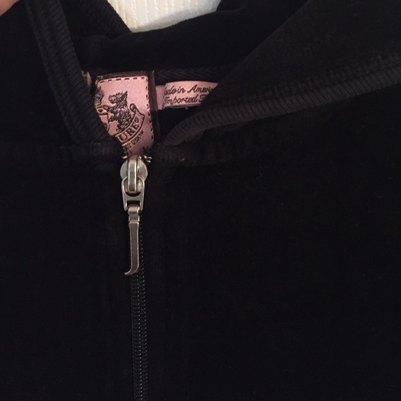 Juicy Couture Black Zip Up Hoodie - Picture 4 of 4