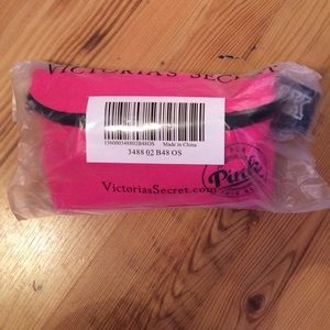 BRAND NEW Pink fanny pack w/ coozie