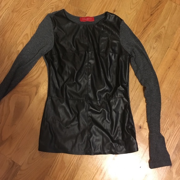 Leather like top