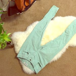 Turquoise Madewell corduroy pants