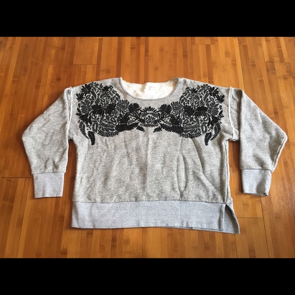 Madewell scoop neck gray sweatshirt size medium