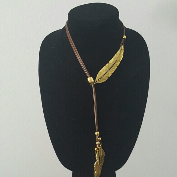 Leaf Lariat Necklace