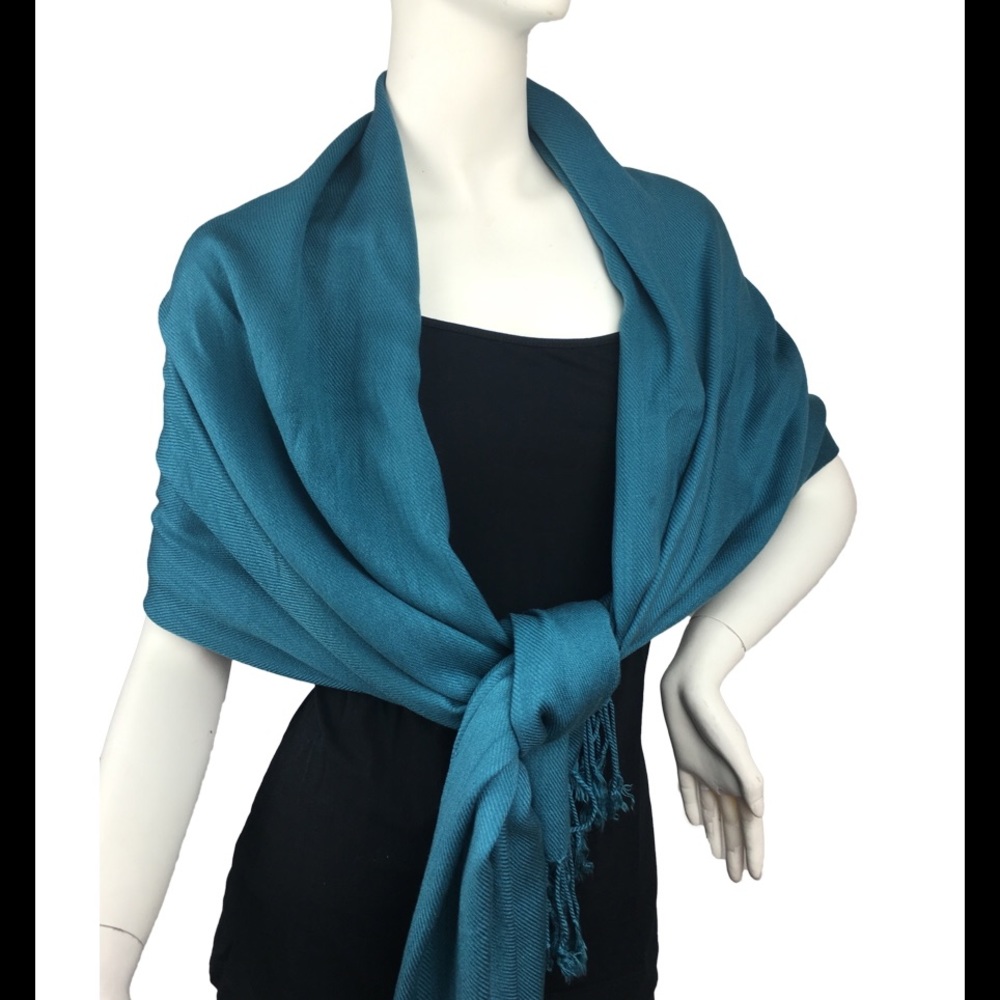 Lil+Lo Pashmina Wrap Style Scarf New BLACK - Picture 5 of 7