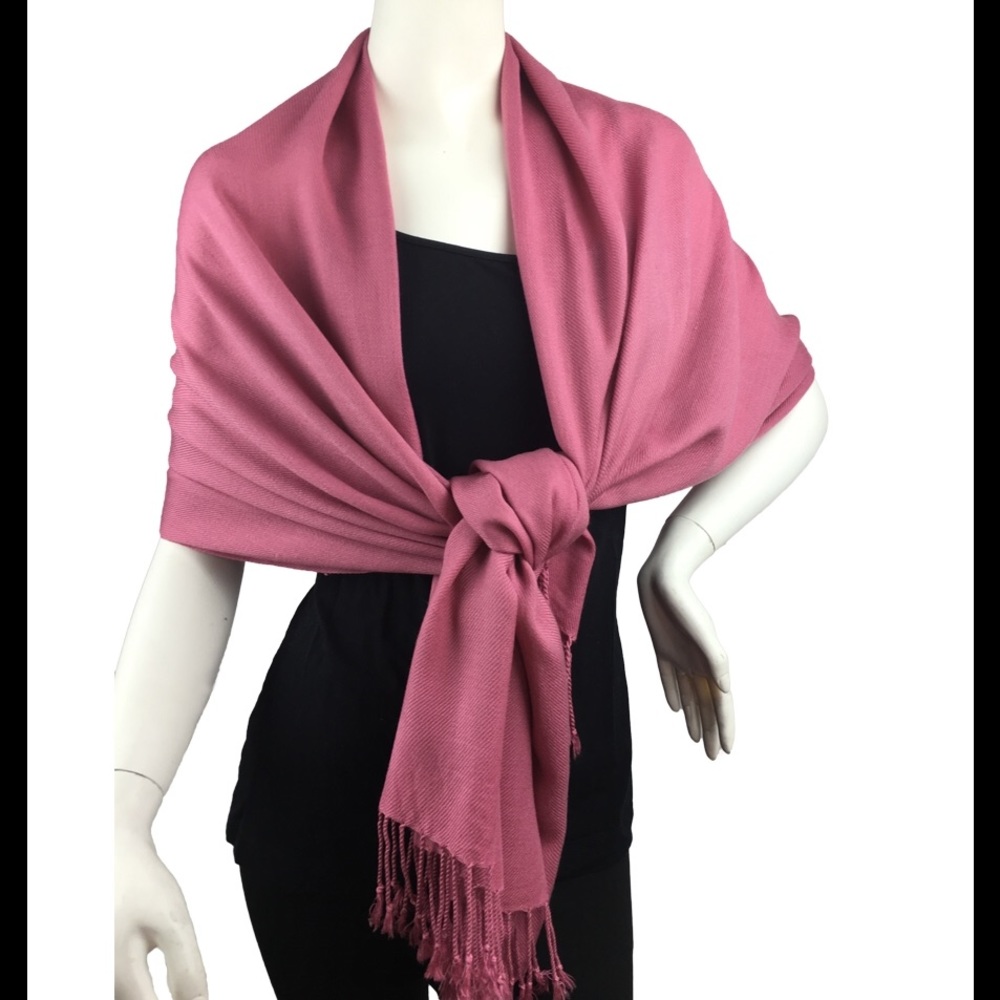 Lil+Lo Pashmina Wrap Style Scarf New BLACK - Picture 7 of 7