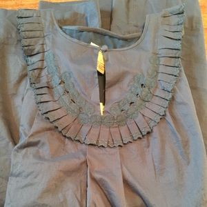 Midnight blue shift dress