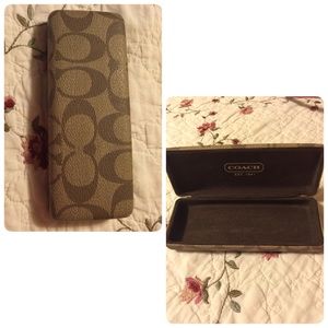 Authentic coach eyeglasses case