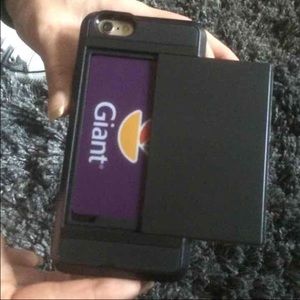 Card holder, cover iPhone 6 6S black