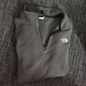 Northface grey half zip pullover