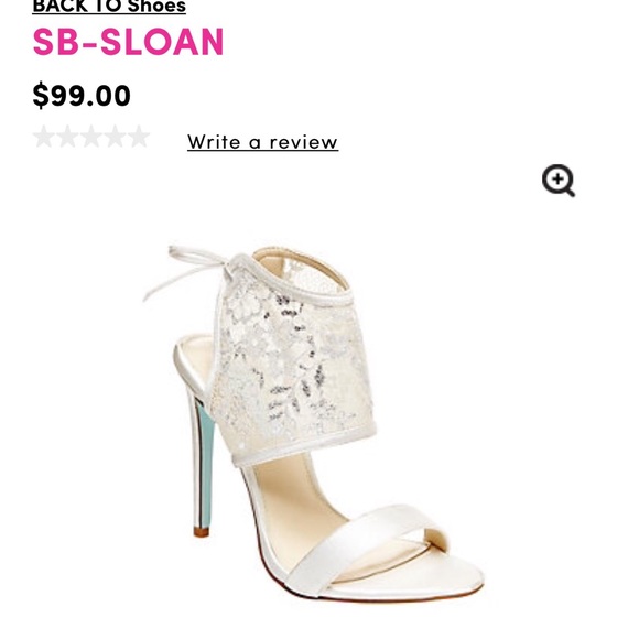 Blue by Betsey Johnson wedding heels