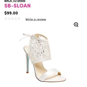 Blue by Betsey Johnson wedding heels