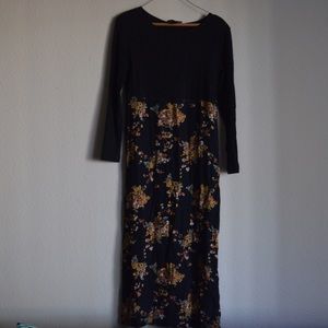 Vintage Floral Longsleeve Dress