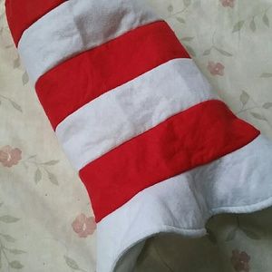 Red White Striped Felt Dr. Seuss Adult Hat