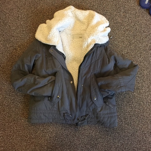 Warm grey casual coat