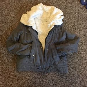 Warm grey casual coat