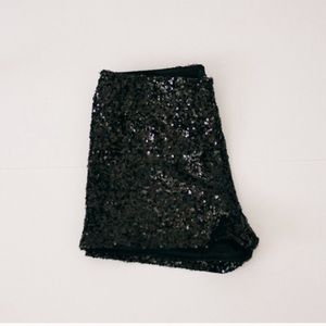Black Sequence shorts