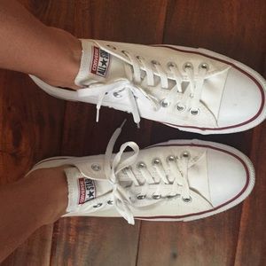 Converse All Star white sneakers
