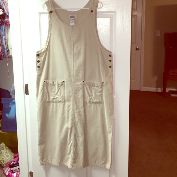 ~*🌻Basic Edition Corduroy Tan Jumper Dress 🌻~*