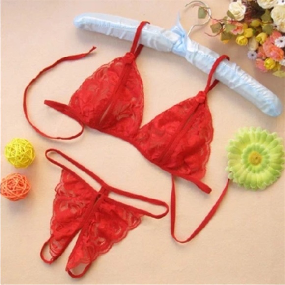 Temptation sexy lingerie 2 pieces OS red