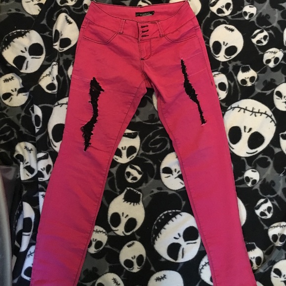 Pink Jeans w/ Black Holes