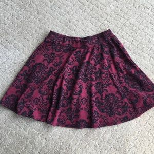 Patterned skater skirt