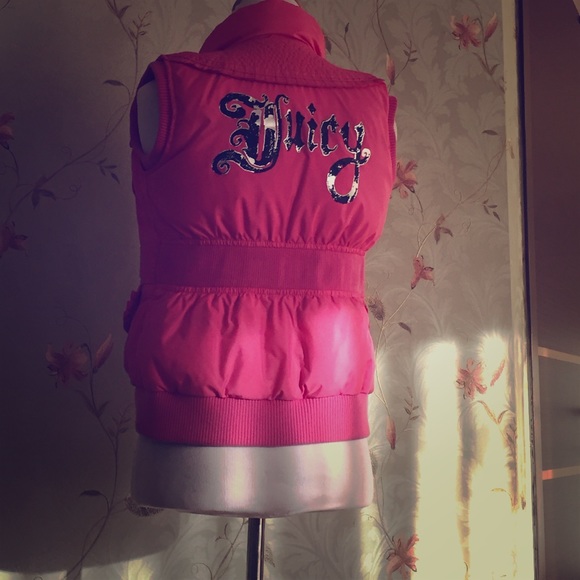 Juicy couture hot pink vest