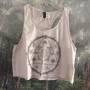 🌸Pastel Pink Astrology Crop Top🌸