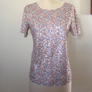 NWOT. J.Crew sequin T-shirt
