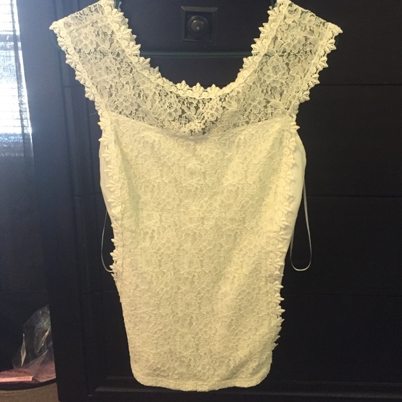 Cream color dress top - Picture 1 of 2