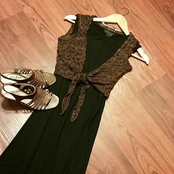 Brown Lace Shrug - Picture 1 of 2