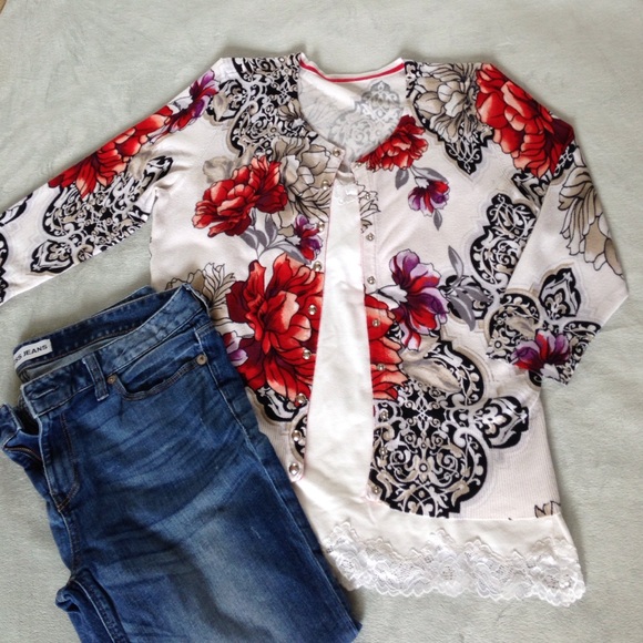 Spring Floral Cardigan