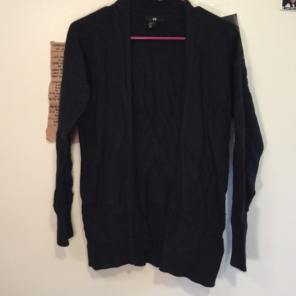 HM black cardigan