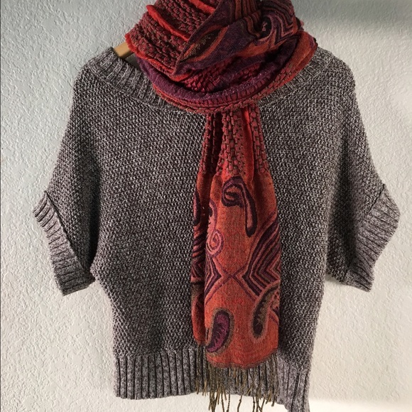 Knitted boat neck loose fit top