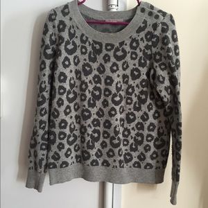 Grey cheetah GAP sweater