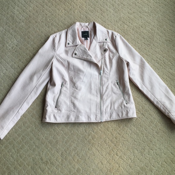 Pink leather jacket from forever 21