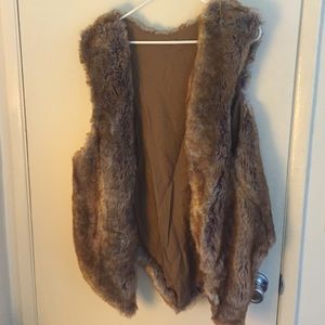 Over sized Faux Fur Vest