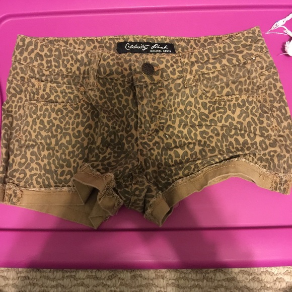 Cheetah print shorts