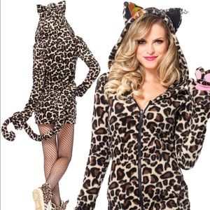 Sexy Cozy Leopard Print Fancy Dress Costume