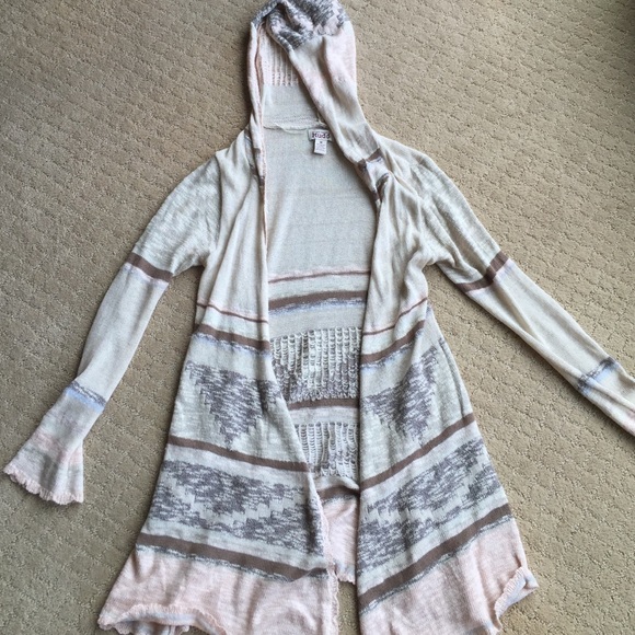 Hooded cardigan