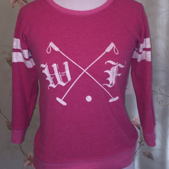 Wildfox hot pink sweater