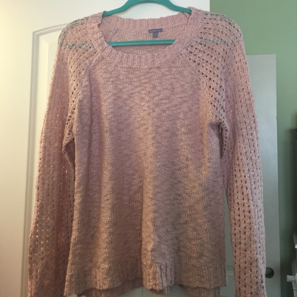 Pink knit sweater