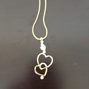 heart long necklace