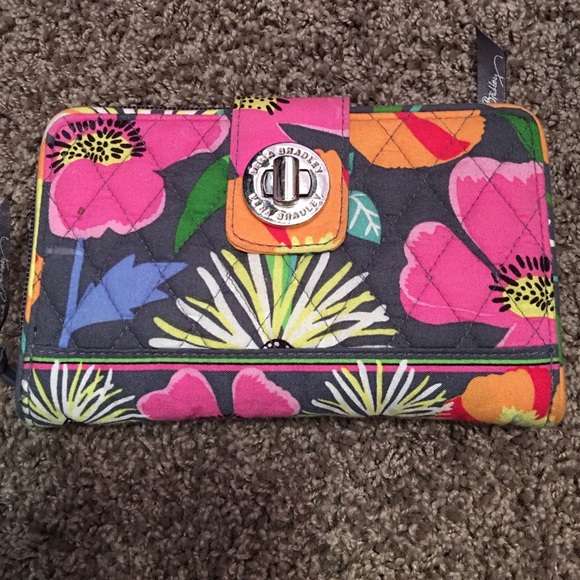 Jazzy Blooms Wallet With Change Purse